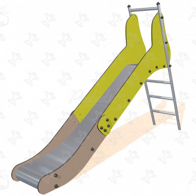 Medium Green Slide J1010 playgrounds traditional playground equipment slides image 3d