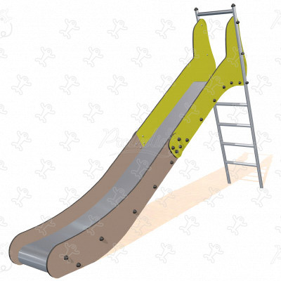 Green Slide J1011 playgrounds traditional playground equipment slides image 3d