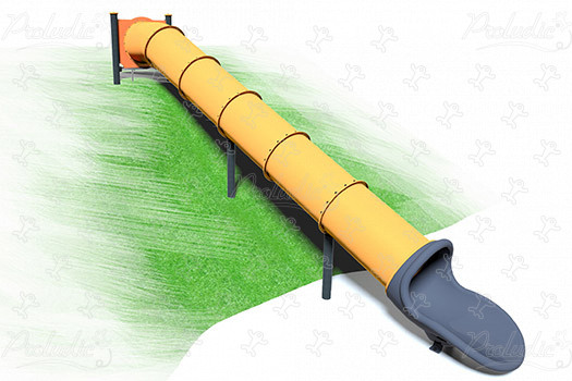 Tubular Embankment Slide J1130 playgrounds traditional playground equipment slides image 3d