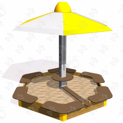 Parasol Sandpit J130 playgrounds educational & sensory play equipment sand games image 3d