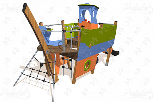 Barge J1951 playgrounds themed playground equipment aquatica image 3d