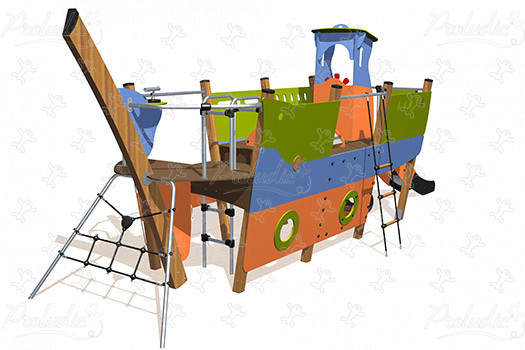 Narrow Boat J1954 playgrounds themed playground equipment aquatica image 3d