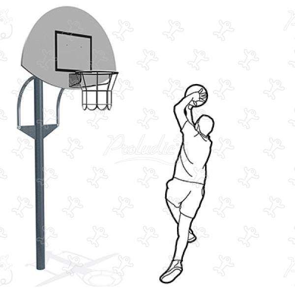 Basketball Goal J2211 sport and fitness acti’fun multi-use games areas image 3d
