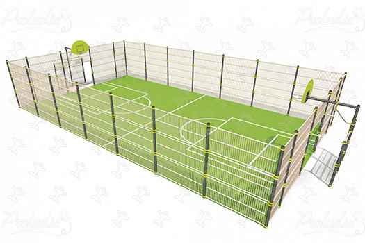 Multi Use Games Area J22202 sport and fitness acti’fun multi-use games areas image 3d