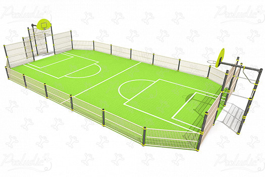 Multi Use Games Area J22203 sport and fitness acti’fun multi-use games areas image 3d