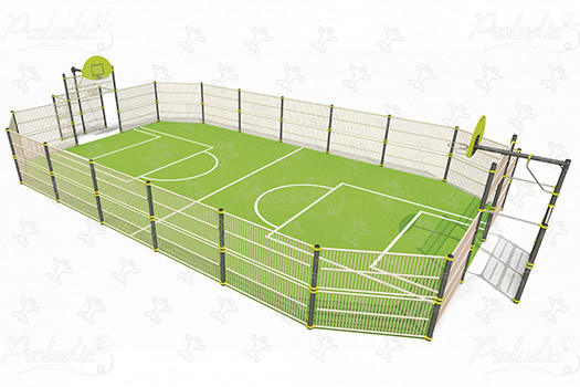 Multi Use Games Area J22204 sport and fitness acti’fun multi-use games areas image 3d
