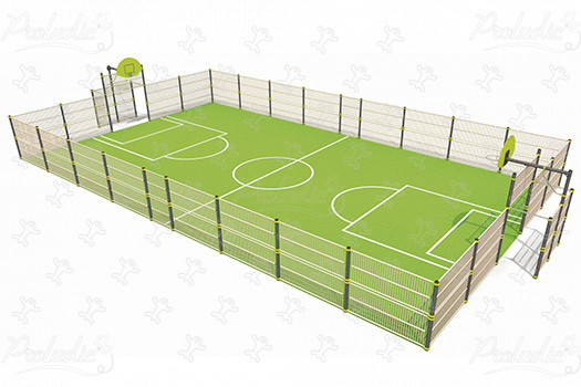 Multi Use Games Area J22207 sport and fitness acti’fun multi-use games areas image 3d