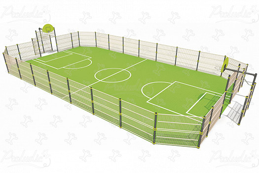 Multi Use Games Area J22210 sport and fitness acti’fun multi-use games areas image 3d