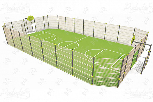 Multi Use Games Area J22211 sport and fitness acti’fun multi-use games areas image 3d