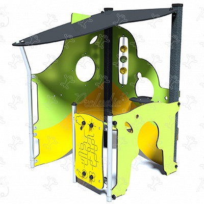 Playful Cottage J232 playgrounds traditional playground equipment playhouses image 3d