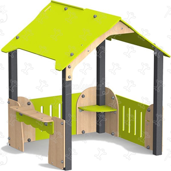 Cubby House J235® playgrounds traditional playground equipment playhouses image 3d