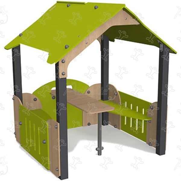 Furnished Cubby House J237® playgrounds traditional playground equipment playhouses image 3d