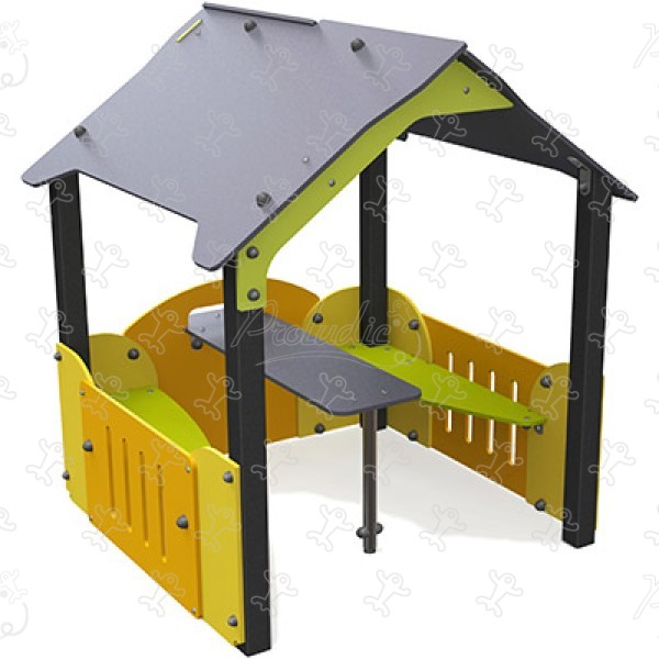 Furnished Cubby House J238® playgrounds traditional playground equipment playhouses image 3d