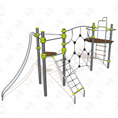 J2533-M playgrounds multiplay equipment ixo image 3d