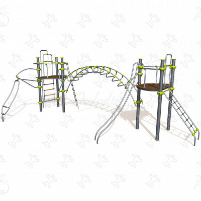 J2536-M playgrounds multiplay equipment ixo image 3d