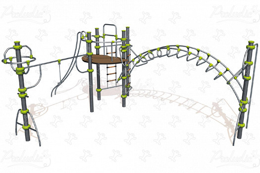 J2558-M playgrounds multiplay equipment ixo image 3d