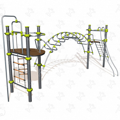 J2562-M playgrounds multiplay equipment ixo image 3d