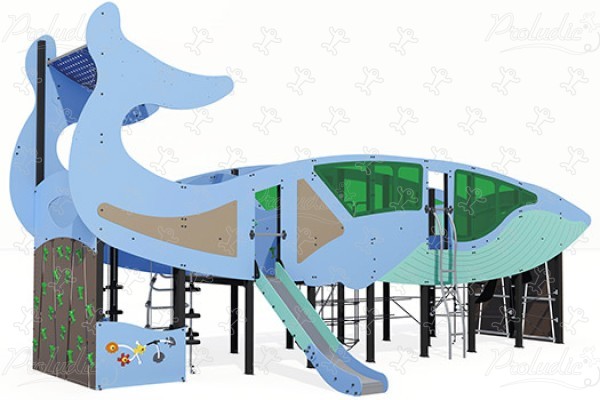 Whale J2696® playgrounds themed playground equipment aquatica image 3d