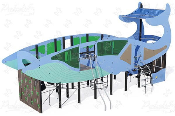 Whale J2696® playgrounds themed playground equipment aquatica image 3d