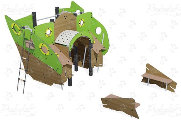 Keo Stern J2753-M playgrounds traditional playground equipment aquatica image 3d