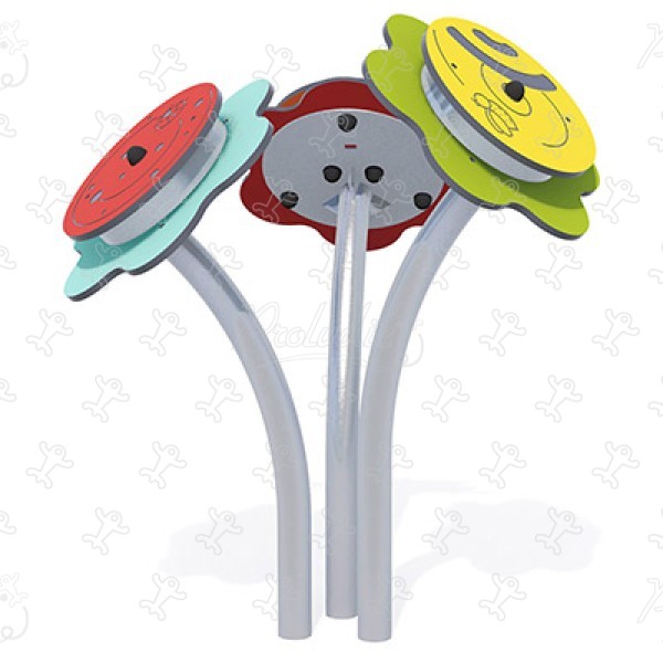 Sensory Flowers J3418 playgrounds educational & sensory play equipment fun panels & sound and musical games image 3d