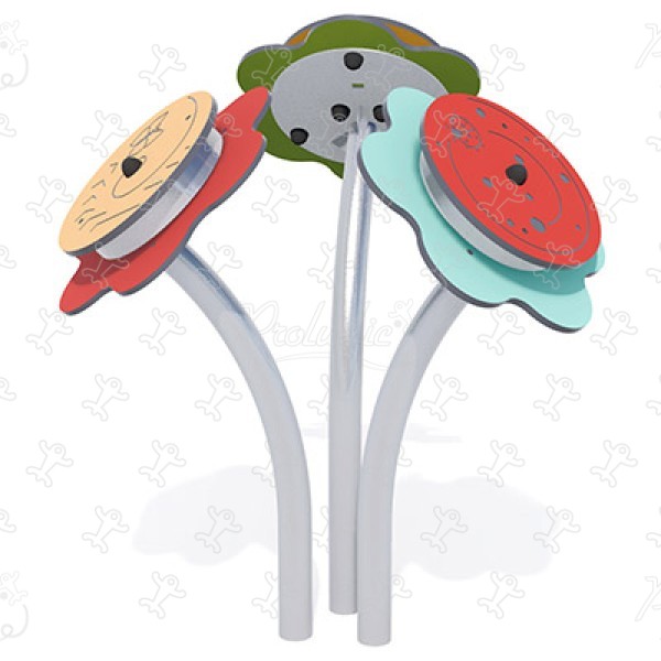 Sensory Flowers J3418 playgrounds educational & sensory play equipment fun panels & sound and musical games image 3d