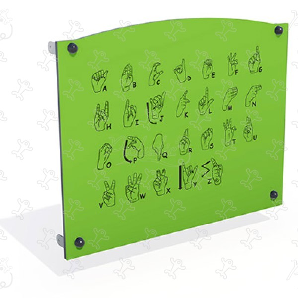 Sign Language Panel J3429 playgrounds educational & sensory play equipment fun panels & sound and musical games image 3d