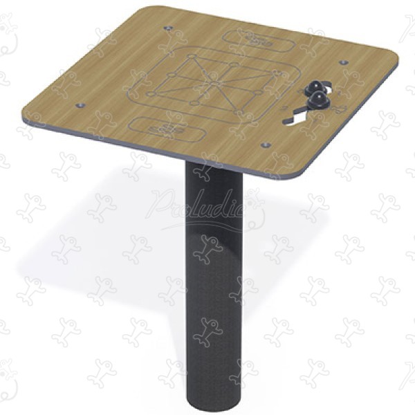 Tic-Tac-Toe Table J3435 outdoor furniture furniture, fencing and gates & ancillary items furniture (bench, waste bin, shelter…) image 3d