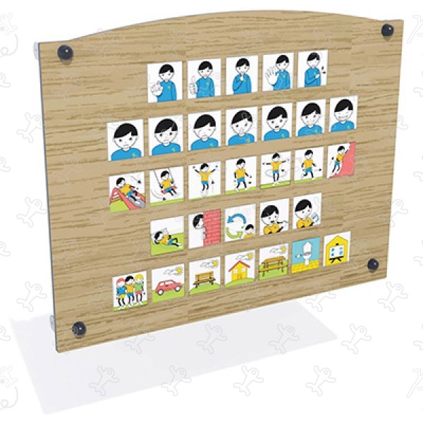 Communication Board J3452® playgrounds educational & sensory play equipment fun panels & sound and musical games image 3d