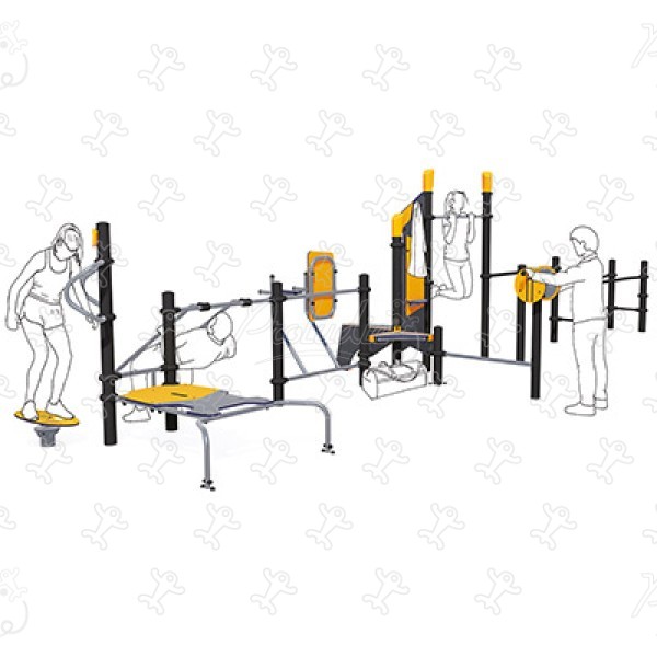 Multi-generational fun-sport station J37102® sport and fitness acti’fun acti’fit image 3d