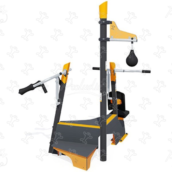 Compact training centre fun-sports station J37110® sport and fitness acti’fun acti’fit image 3d