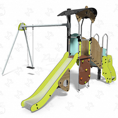 J3837-C playgrounds multiplay equipment diabolo image 3d