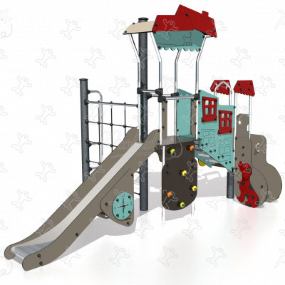 Adventurers Quarter J38604 playgrounds multiplay equipment city image 3d