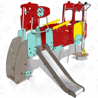 Double Tower Fire Truck J4030 playgrounds educational & sensory play equipment city image 3d