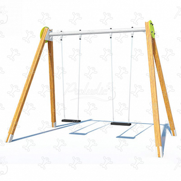 2 flat seats J452 playgrounds traditional playground equipment swings image 3d