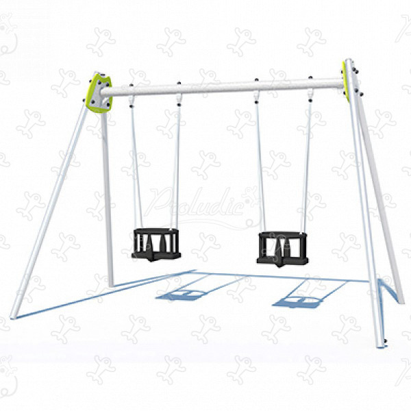 2 cradle seats J474 playgrounds traditional playground equipment swings image 3d