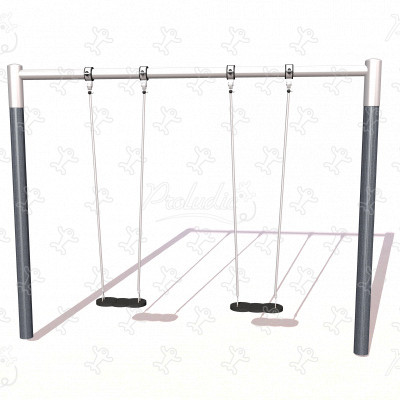 2 flat seats J478 playgrounds traditional playground equipment swings image 3d