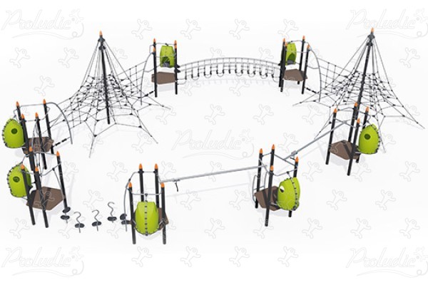 J4801 playgrounds climbing & balancing play equipment rope structures image 3d