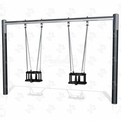 2 cradle seats J481 playgrounds traditional playground equipment swings image 3d