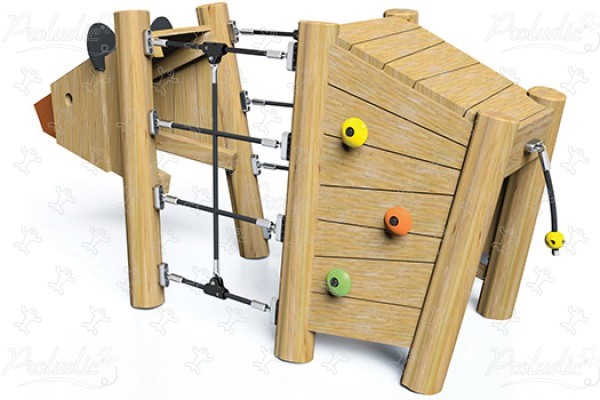 Bear J49104® playgrounds sustainable natural wood equipment animals image 3d