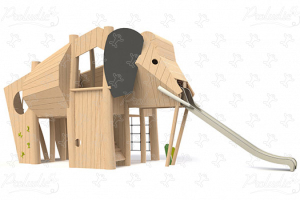 Elephant J49118® playgrounds sustainable natural wood equipment animals image 3d