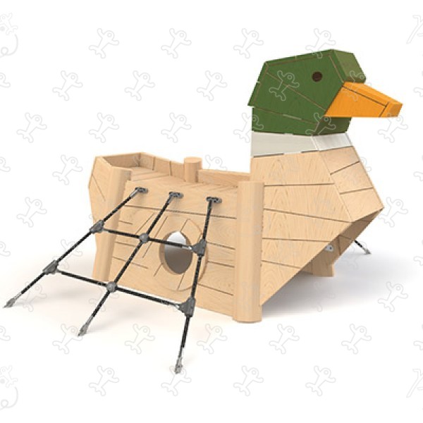 Duck J49137 playgrounds sustainable natural wood equipment animals image 3d