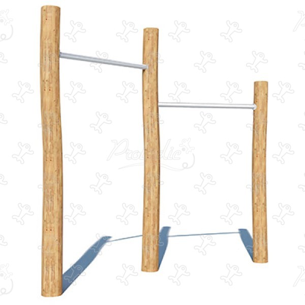 2 Horizontal Bars L J4915 playgrounds acti’fun balancing trails image 3d