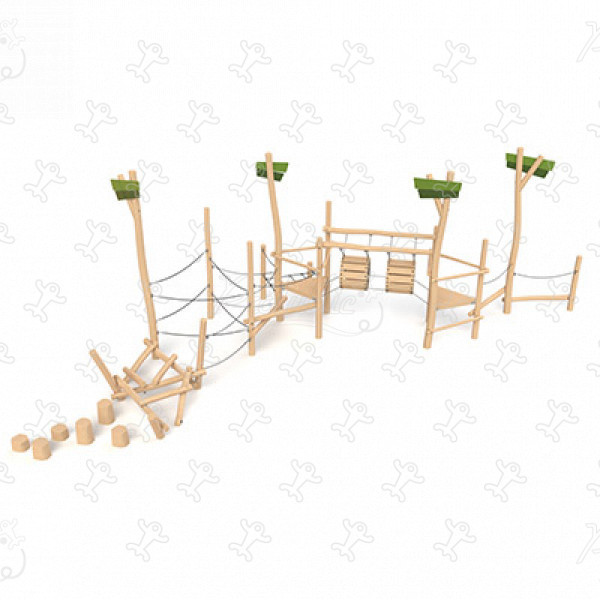 Climbing Module Course J49159® playgrounds climbing & balancing play equipment balancing trails image 3d