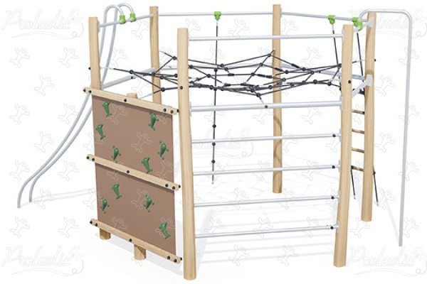 Canopy Net J4917 playgrounds sustainable natural wood equipment climbing trails and equipment image 3d