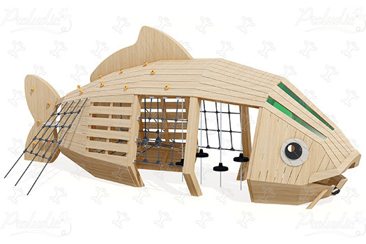 Carp J49179 playgrounds sustainable natural wood equipment animals image 3d