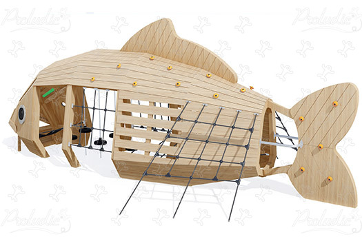Carp J49179 playgrounds sustainable natural wood equipment animals image 3d