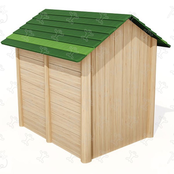 Chalet J49193® playgrounds sustainable natural wood equipment playhouses image 3d