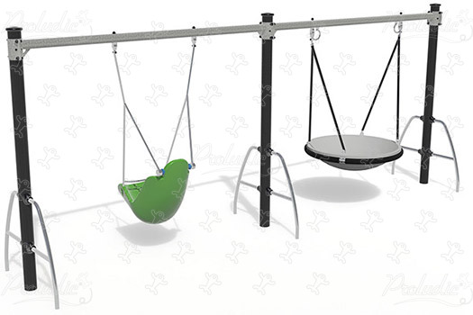 Pod seat, 1 boat seat J492-G® playgrounds traditional playground equipment swings image 3d
