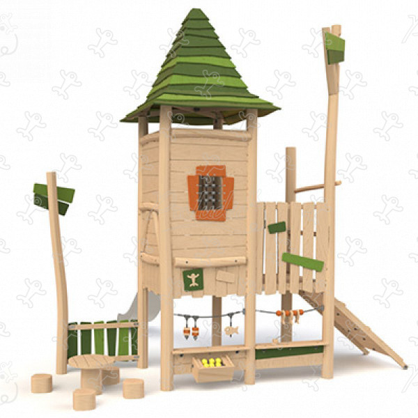 Medieval Keep J49206® playgrounds multiplay equipment multi play structures image 3d